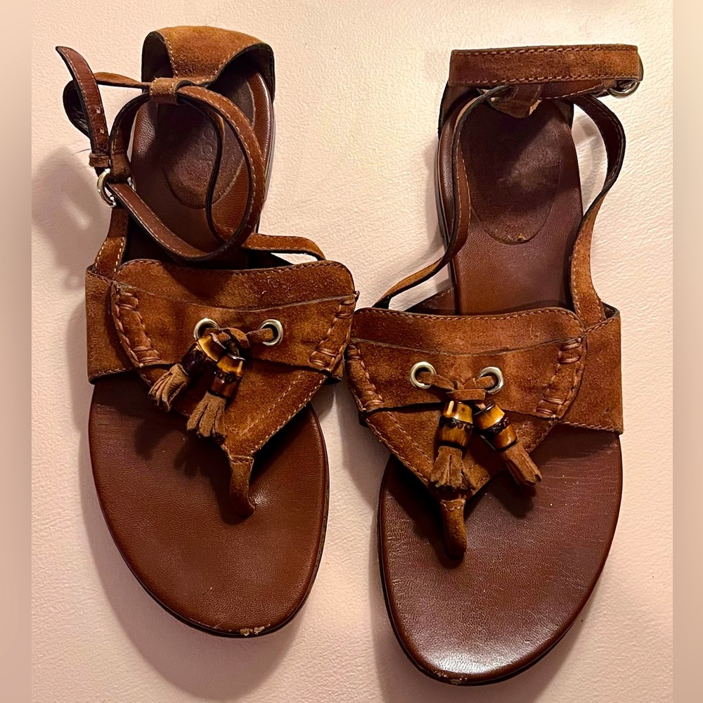 Gucci Emily leather sandals 8.5